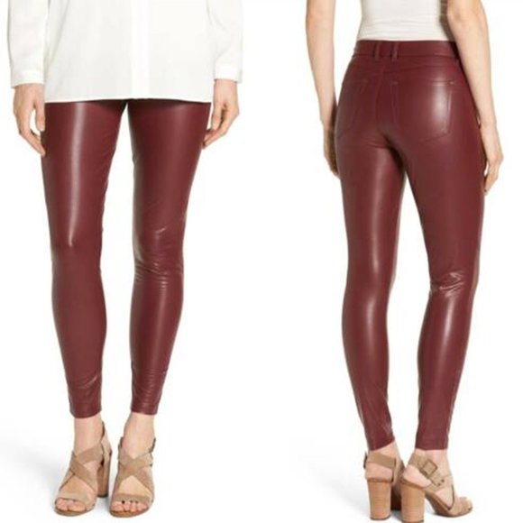 HUE Pants - Hue Leatherette Leggings Vegan Leather